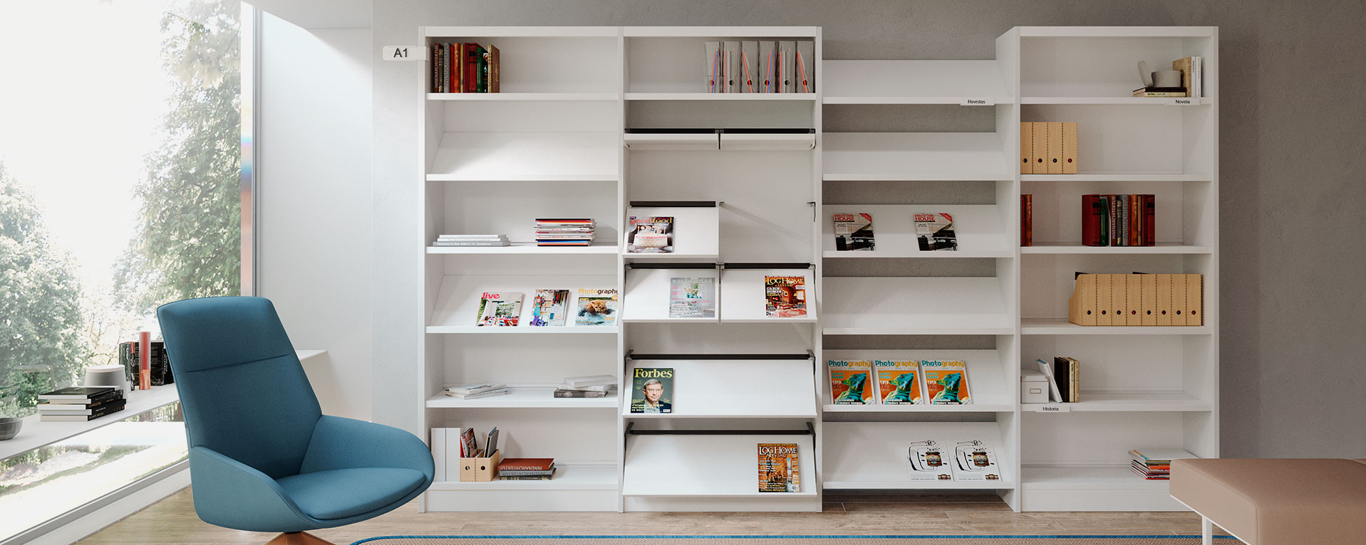 Estanterías bibliotecas