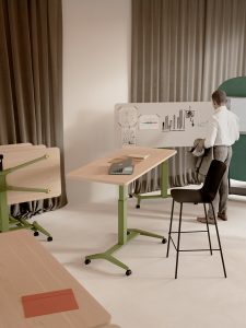 mesa elevable por gas profesional