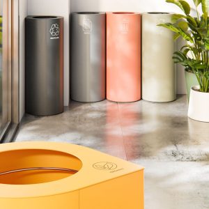 papelera de reciclaje davos